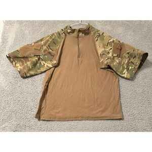Tru Spec Combat Shirt Size XL Camo Tactical Cordura 1/4 Zip Multi Camo